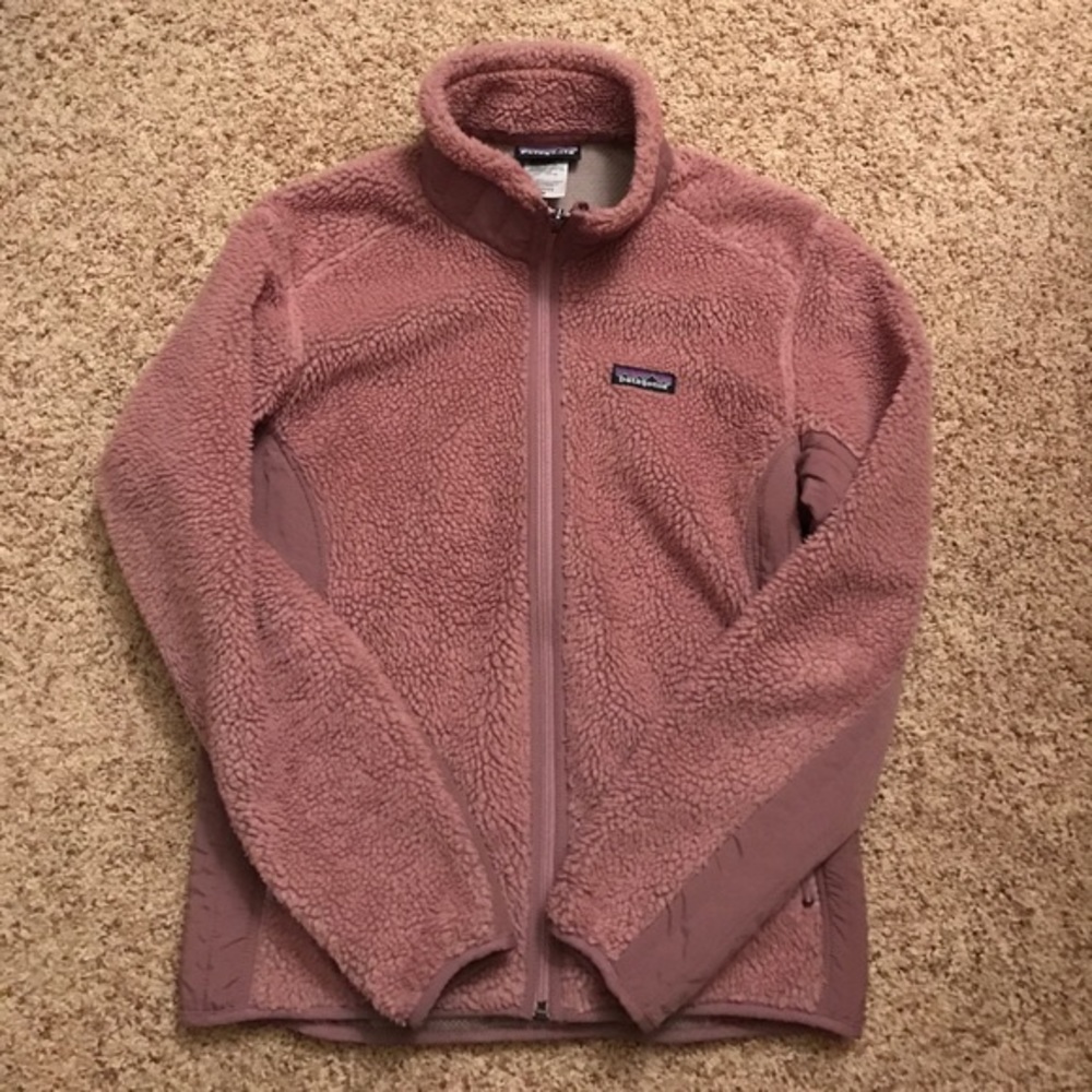 Patagonia dusty rose synchilla jacket small